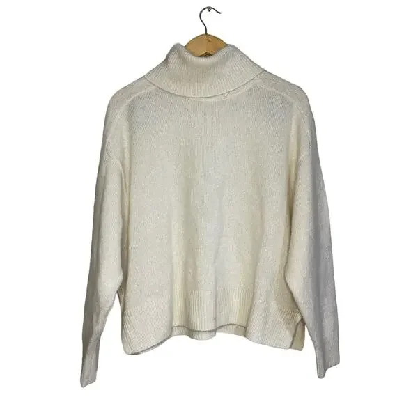 RailsNWOT! Estelle Cashmere Silk Sweater In Cream Size: Large